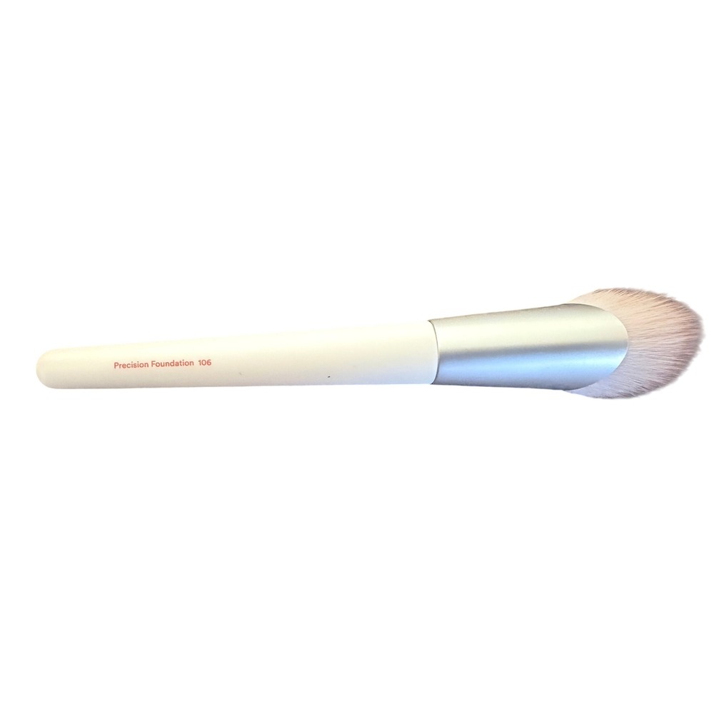 UBC Precision Foundation 106 Brush Womens OS White Good Silver Ferrule Tapered